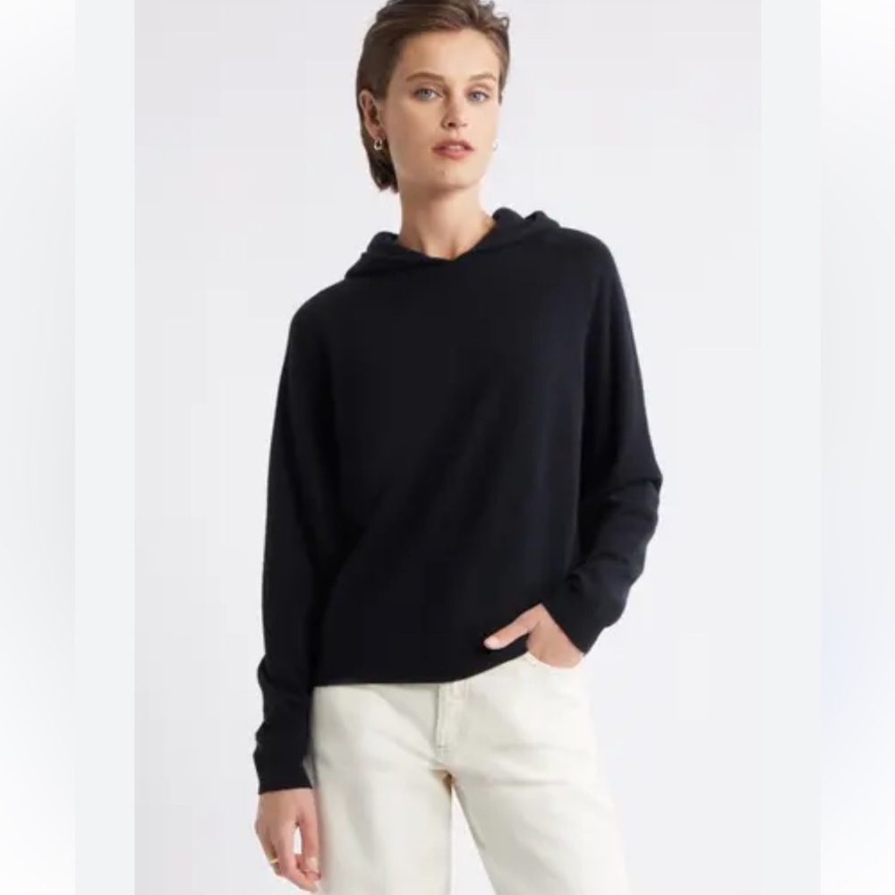 100% cashmere Nordstrom Hoodie NWOT xs